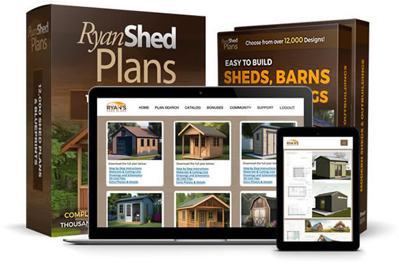 Ryan Shed Plans Complete Shed Package